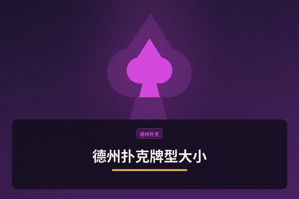 德州扑克牌型大小教学示意图:十种牌型排序、比牌规则、出现概率、踢脚牌